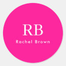 Search for hot pink monogram stickers Elegant