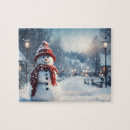 Search for christmas snow scene puzzles Xmas