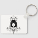 Search for emo girl key rings Black