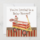 Search for red wagon invitations Retro