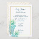 Search for peacock baby shower invitations Trendy