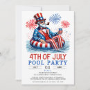 Search for patriotic party invitations Blue