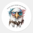 Search for bald eagle flag stickers Red white and blue