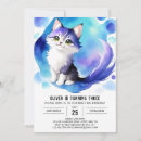 Search for kitty birthday invitations Whimsical