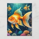 Search for gold fish postcards Nature