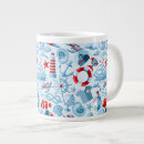 Search for blue and white patterns mugs Sea