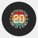 Search for 20 years old stickers 20th