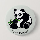 Search for wildlife panda badges Black and white