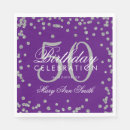 Search for 50th purple napkins Silver