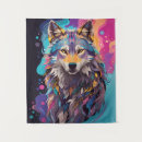 Search for abstract wolf art Vibrant
