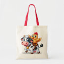 Search for cow and chicken tote bags Rooster