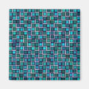 Search for blue abstract pattern magnets Colourful