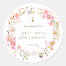Search for floral communion stickers Pink