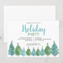 Search for green tree christmas invitations Simple modern