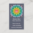 Search for hippie business cards Retro
