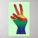 Search for rainbow peace sign posters Psychedelic