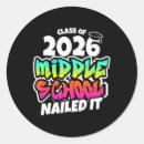 Search for middle school stickers Graduation