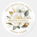 Search for vintage rose wedding stickers Gold