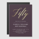 Search for foil 50th birthday invitations Faux gold foil