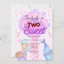 Search for mermaid 2nd birthday invitations Rainbow