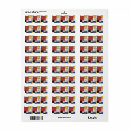 Search for red and yellow return address labels Modern