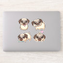 Search for rainbow puppy stickers Pug