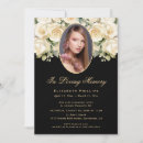 Search for gold funeral invitations Remembrance