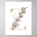 Search for initial z posters Floral