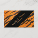 Search for tiger pattern business cards Stylish
