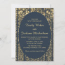 Search for light blue and gold wedding invitations Modern
