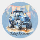 Search for tractor baby shower stickers Boy