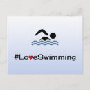 Search for love to swim postcards Quote