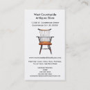 Search for antique furniture business cards Wood