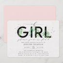 Search for modern greenery baby shower invitations Elegant