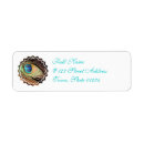 Search for peacock feather return address labels Peafowl