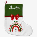 Search for rainbow christmas stockings Snow