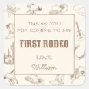 Search for cowboy birthday party stickers Girl