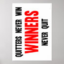 Search for winners never quit posters Fitness
