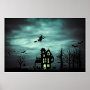 Search for halloween witch silhouette posters Haunted house