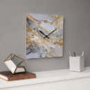 Search for gold and marble clocks Elegant