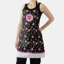 Search for pink and black aprons Floral