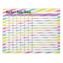 Search for rainbow notepads Kids job chart