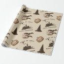 Search for vintage hats wrapping paper Spooky
