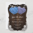 Search for purple hydrangea save the dates Elegant