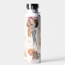 Search for pug water bottles Illustration