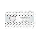 Search for silver hearts return address labels Birthday