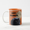 Search for black cat and the moon mugs Spooky