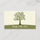 Search for olive tree business cards Green