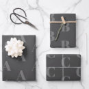 Search for dark grey wrapping paper Monochromatic