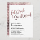 Search for eat drink and be married invitations Typography